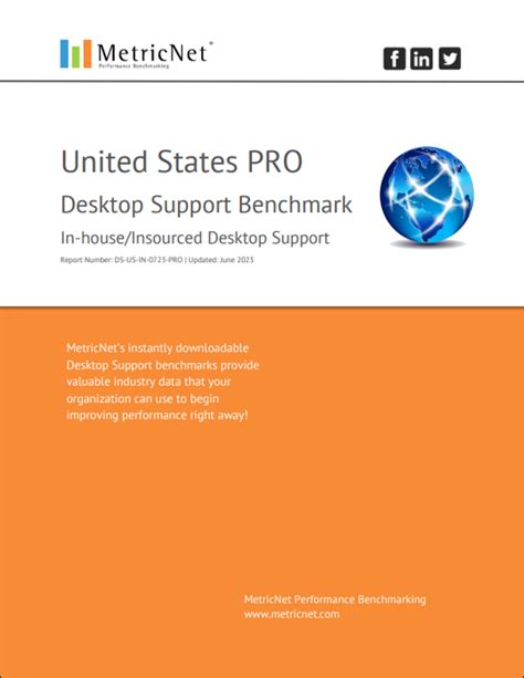 Desktop Support Benchmark Pro United States Insourced Metricnet