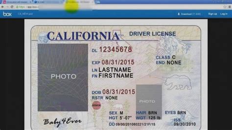 California Drivers License Template Simple California Drivers License