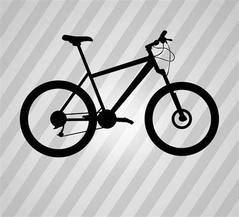 Mountain Bike Silhouette Bike Svg Dxf Eps Silhouette Rld