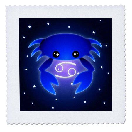 But don't expect cancer not to shine brightly. 3dRose Cute Astrology Cancer Zodiac Sign Blue Crab - Quilt ...