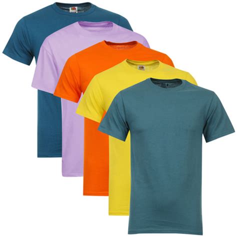 Fruit Of The Loom Jerzees Mens 5 Pack T Shirts Extra Extra Large