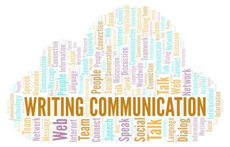 Writing Communication Word Cloud Stock Illustration Illustration Of