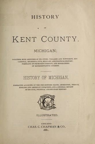 History Of Kent County Michigan By M A Leeson Open Library