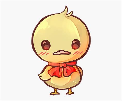 Duck Kawaii Challenge Cute Duckling Yellow Red Kawaii Cute