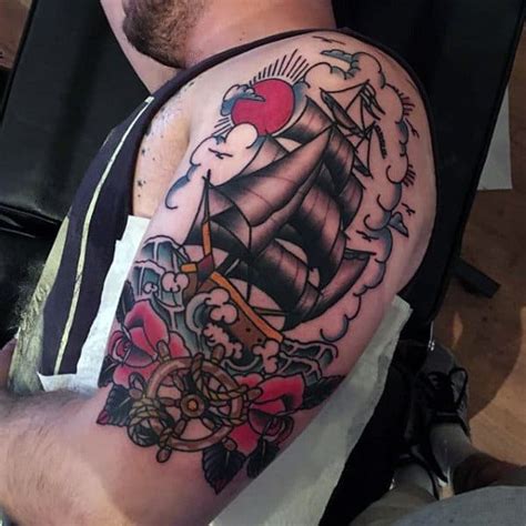 70 ship wheel tattoo designs for men a meaningful voyage