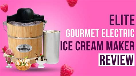 Elite Gourmet 4 Quart Electric Ice Cream Maker Review Youtube