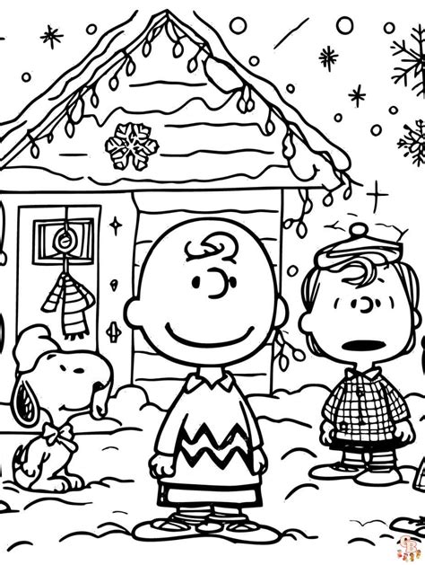 Charlie Brown Christmas Coloring Pages Printable For Free Download
