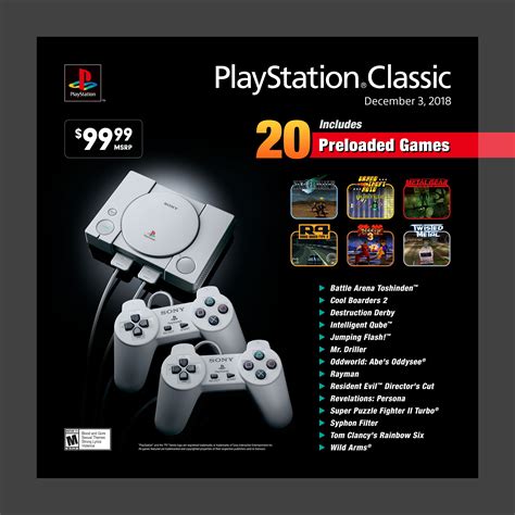 Sony Playstation Classic Console Gray 3003868