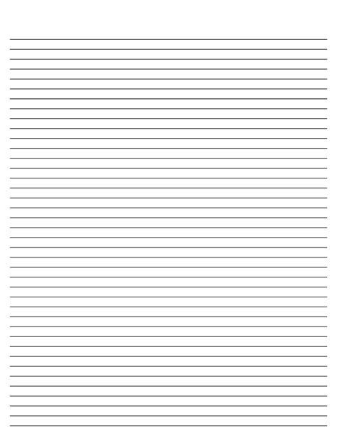 Four Lined Paper For Writing