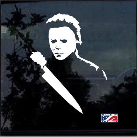 Michael Myers Horror A4 Window Decal Sticker MADE IN USA Michael