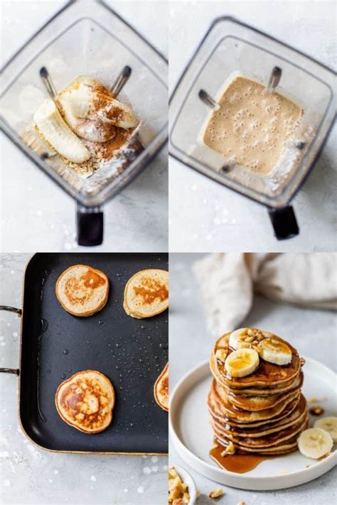 Banana Oatmeal Pancakes Healthy Gluten Free Recipe Clean And Delicious