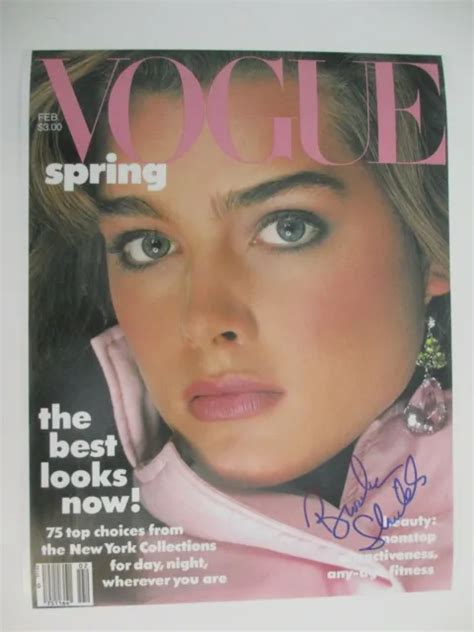 Brooke Shields Signed 11x14 Photo Dccoa Full Signature Vogue 17499