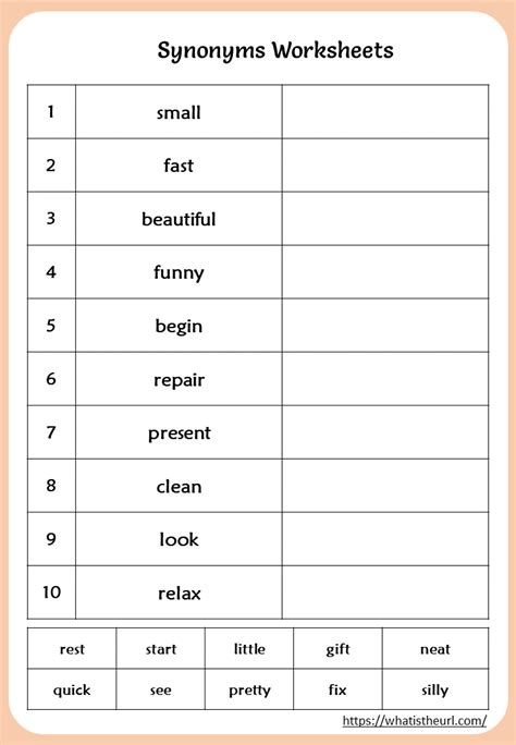 Used by thousands of 2nd grade teachers. synonyms-worksheet-for-grade-2 - Your Home Teacher