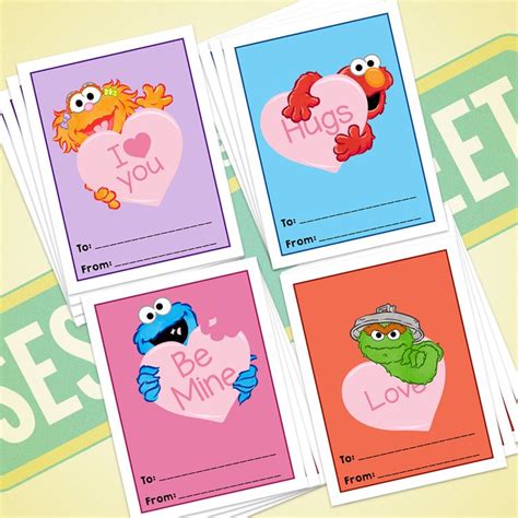 Sesame Street Valentine Cards Valentines Cards Valentines For Kids