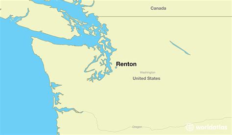 Where Is Renton Wa Renton Washington Map