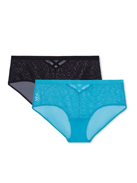 Adored By Adore Me Womens Dakota Lace And Mesh Hipster Underwear 2