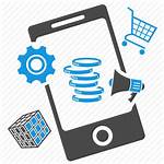 Icon Mobile App Marketing Advertising Application Icons
