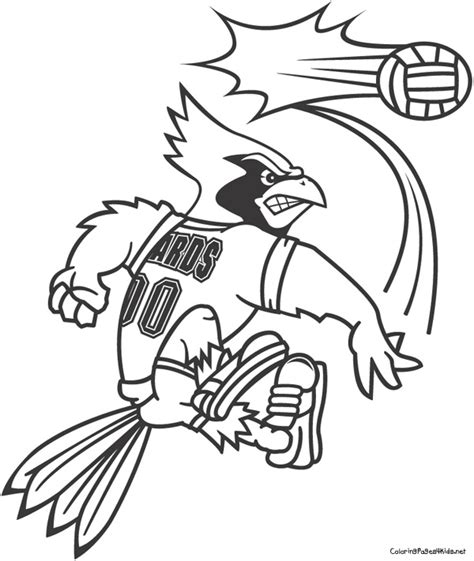 St Louis Cardinals Logo Coloring Page With No Copyright Coloring Pages