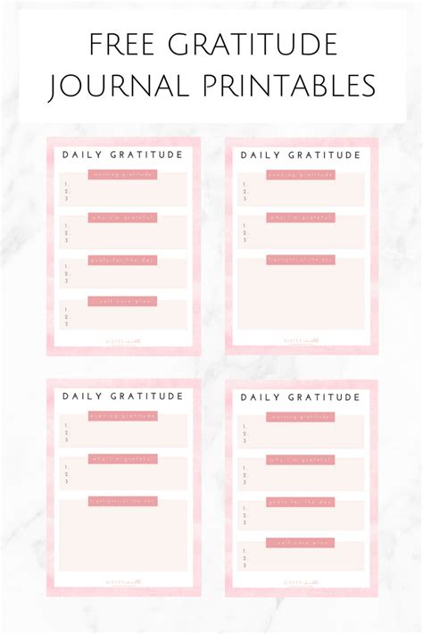 How To Start A Gratitude Journal With Free Printable For Prompts And