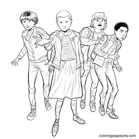 Stranger Things Coloring Pages - Coloring Pages For Kids And Adults
