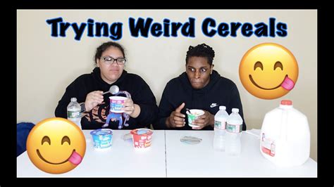 Trying Weird Flavored Cereals Youtube