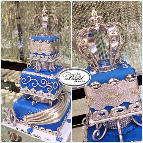 Birthday royal blue designer cake with name edit option online image app maker tools. Royal blue & silver birthday cake for a king! www ...