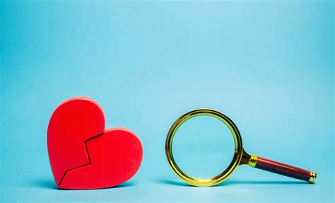 Search Love Diagnose Heart Magnifying Glass Find Searching Valentin