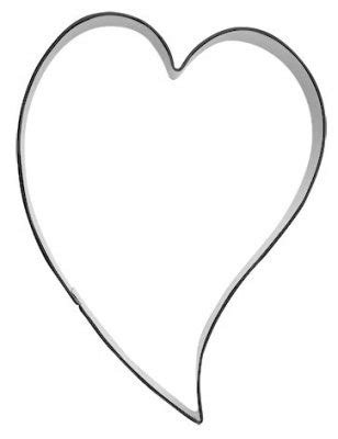 Für geschenke zum vatertag, muttertag oder valentinstag. Herz schräg XL - 10 cm - Alle Ausstechformen - Ausstecher.de