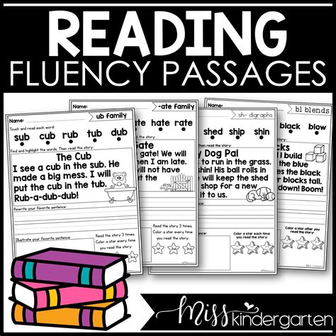Decodable Passages Reading Fluency Phonics Bundle Miss Kindergarten