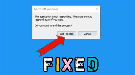 How To Fix The Application Is Not Responding The Program May Respond