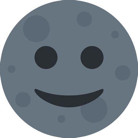 New Moon Face Emoji Clipart Free Download Transparent Png Creazilla