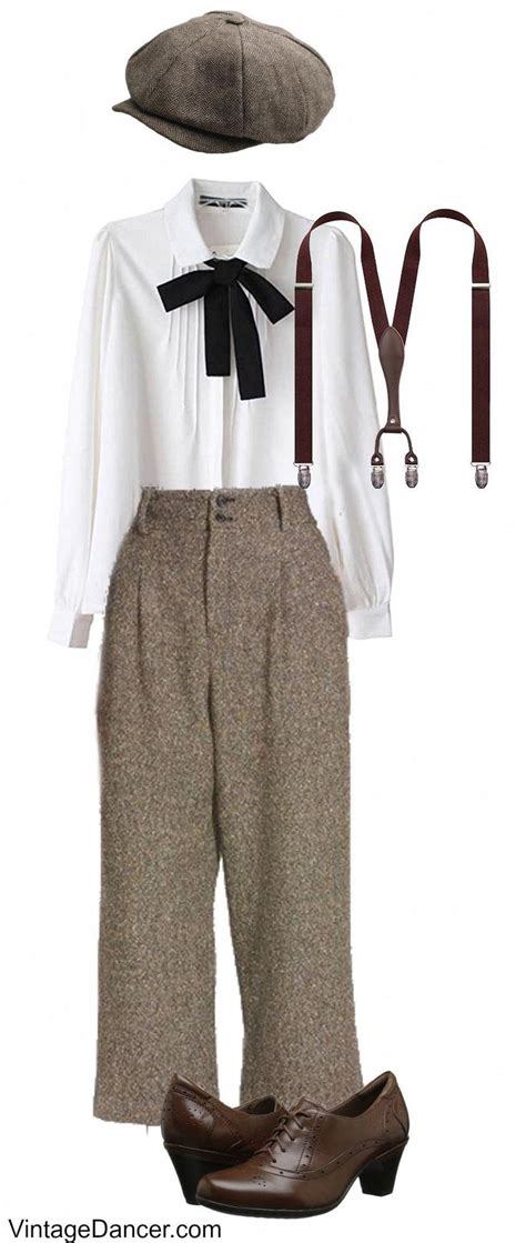 1920s gangster outfit for women, 20s pants costume #women