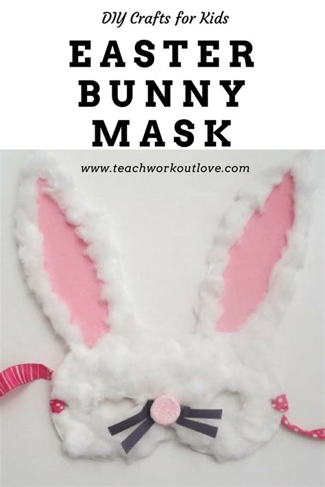 Diy Easter Bunny Mask Craft For Kids Teachworkoutlove