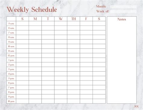 Hourly Planners 20 Free Printables Printabulls Fillable Form 2023