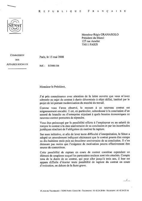 Lettre De Motivation Pour Un Renouvellement De Contrat Lettre Modele