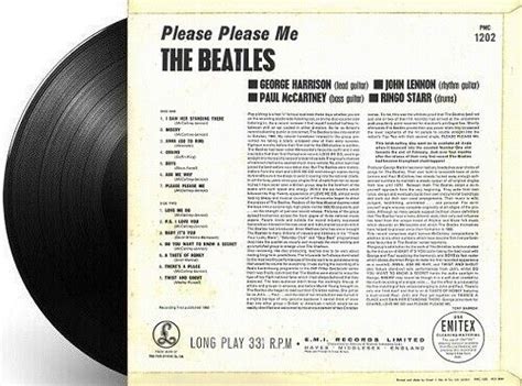 The Beatles Please Please Me Vinyl Record Lp Parlophone 1963 Mono 1st