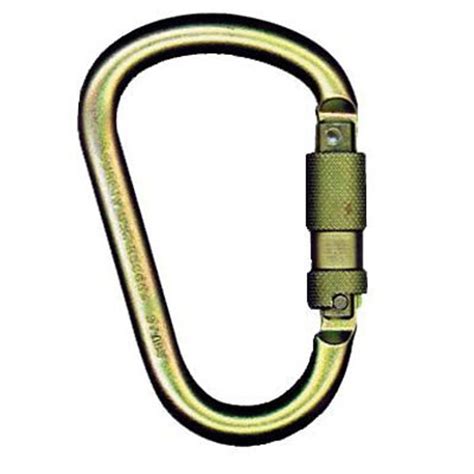 Msa 10089207 Steel Carabiner 1 Auto Locking Gate