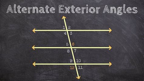 Geometry Identifying Alternate Interior And Exterior Angles Youtube