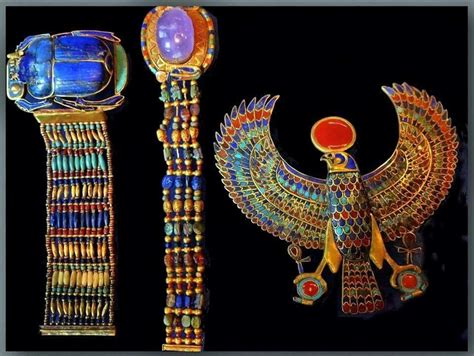 Jewellery And Regalia From The Tomb Of Tutankhamun Reign C 1332 1323 Bc 18th Dynasty