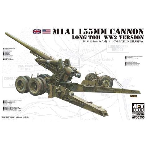 Afv Club Afv35295 135 M1a1 155mm Cannon Long Tom Ww2 Version