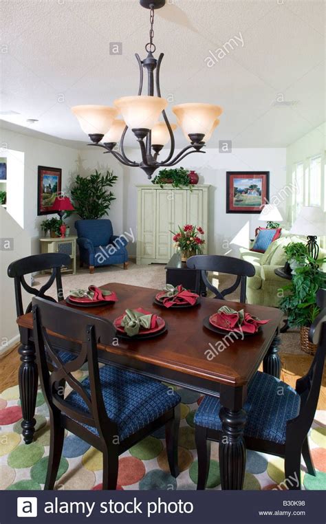 Indian village house interior stock photos images. Middle class single family home interior dining room table ...