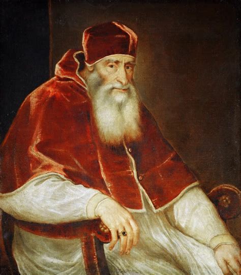 Portrait Of Pope Paul Iii Titian Artwork On Useum
