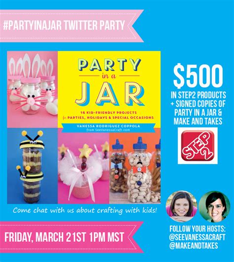 Book News Partyinajar Twitter Party See Vanessa Craft