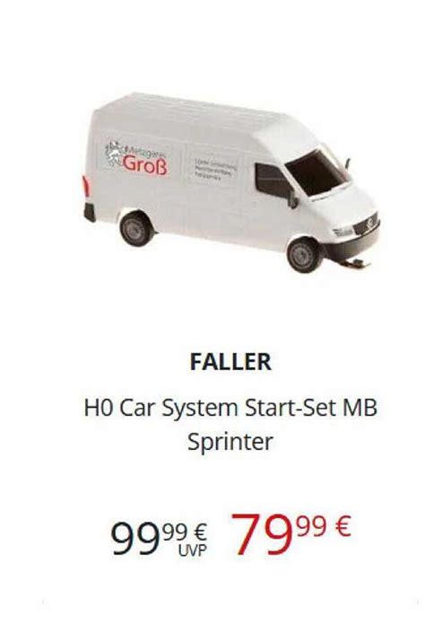 Rainer Modellbahnen Faller Car System Start Set Mb Sprinter H My XXX