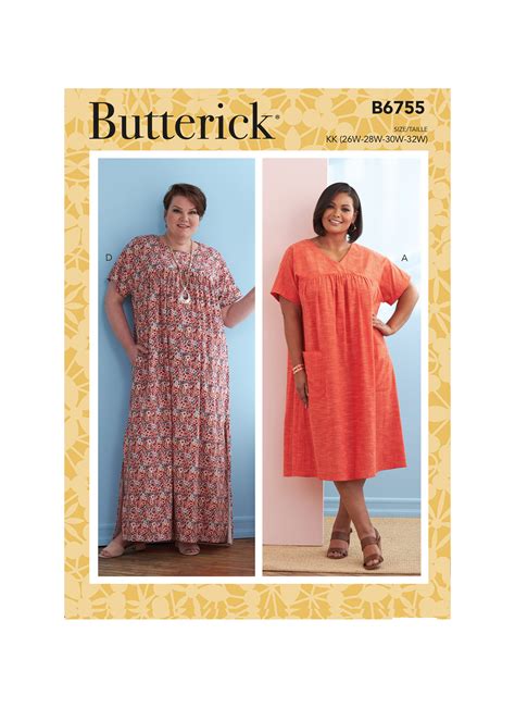 Butterick 6755 Misseswomens Dress