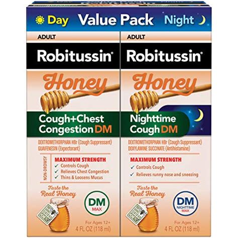 Check spelling or type a new query. Robitussin Honey Adult Maximum Strength Cough + Chest ...
