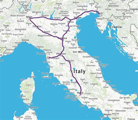 Karta Italije Rim Karta