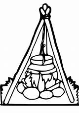 Dutch Pioneer Oven Clipart Fire Clip Cooking Mormon Open Cliparts Library Trail Tripod sketch template