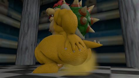 Rule 34 3d Ass Bowser Chubby Facesitting Fart Fat Koopa Koopa Troopa Mario Series Moobs