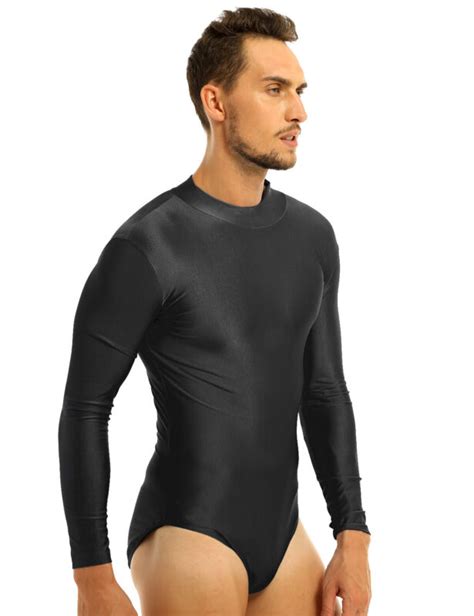 Men S Compression Bodycon Bodysuit Underwear Fitness Tops Thong Leotard